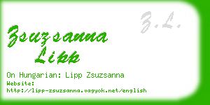 zsuzsanna lipp business card